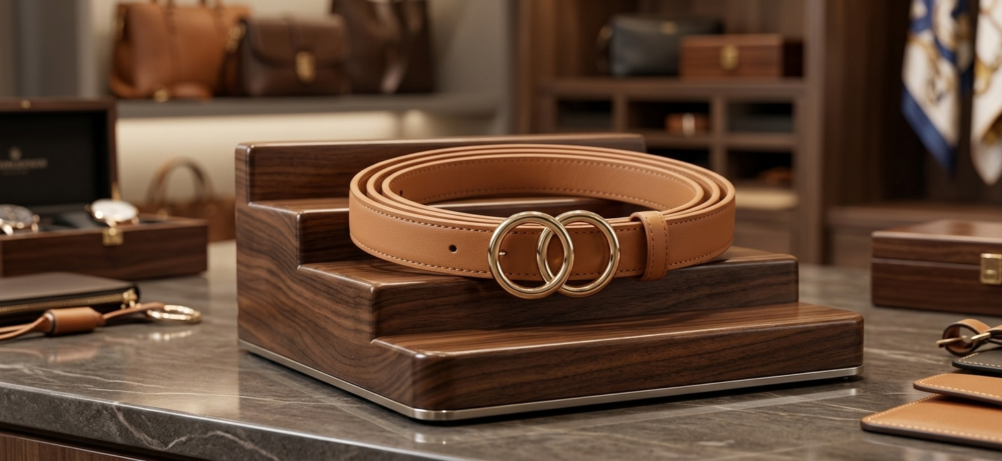 Cinto Courino Fino [Caramelo]