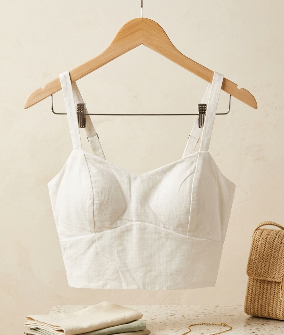 Conjunto 3 Peças Linho Branco P